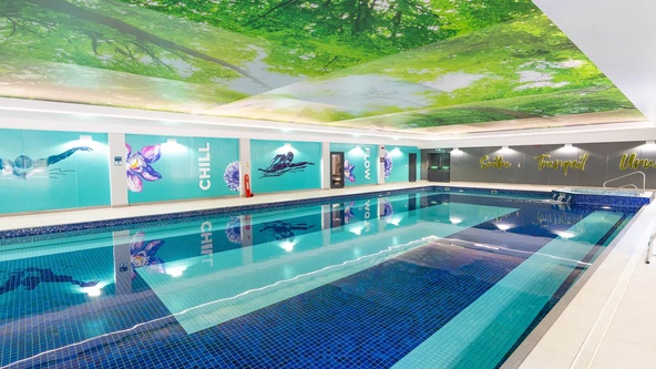 Heated indoor swimming pool